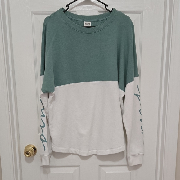 Victoria's Secret Tops - Victoria's Secret PINK Green Pullover